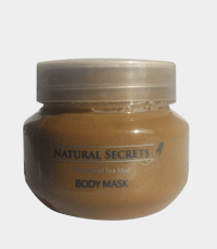 Natural Secrets Dead Sea Black Mud in re-sealable jar 500 grams